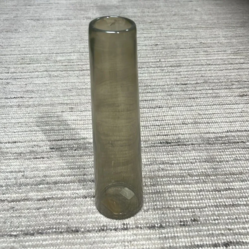 Terrain Glass Tall Vase Green Grey New